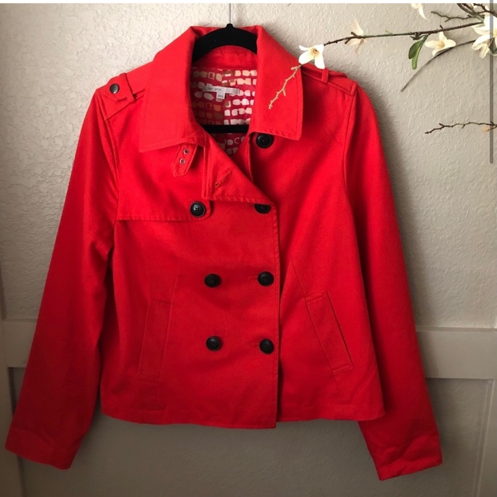 Gap Red Orange Peacoat